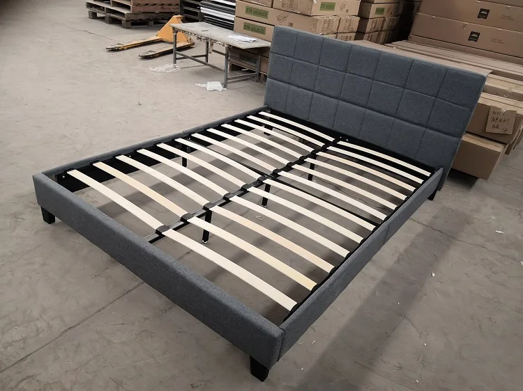 Latest Luxury cheap King Size Stylish Headboard Bedroom Furniture Bed Frame