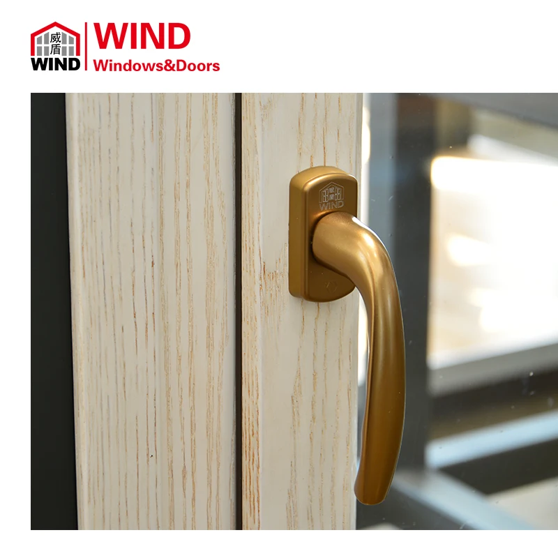 WIND is a hot seller. It can be equipped with modern design aluminum clad wood windows with excellent thermal insulation