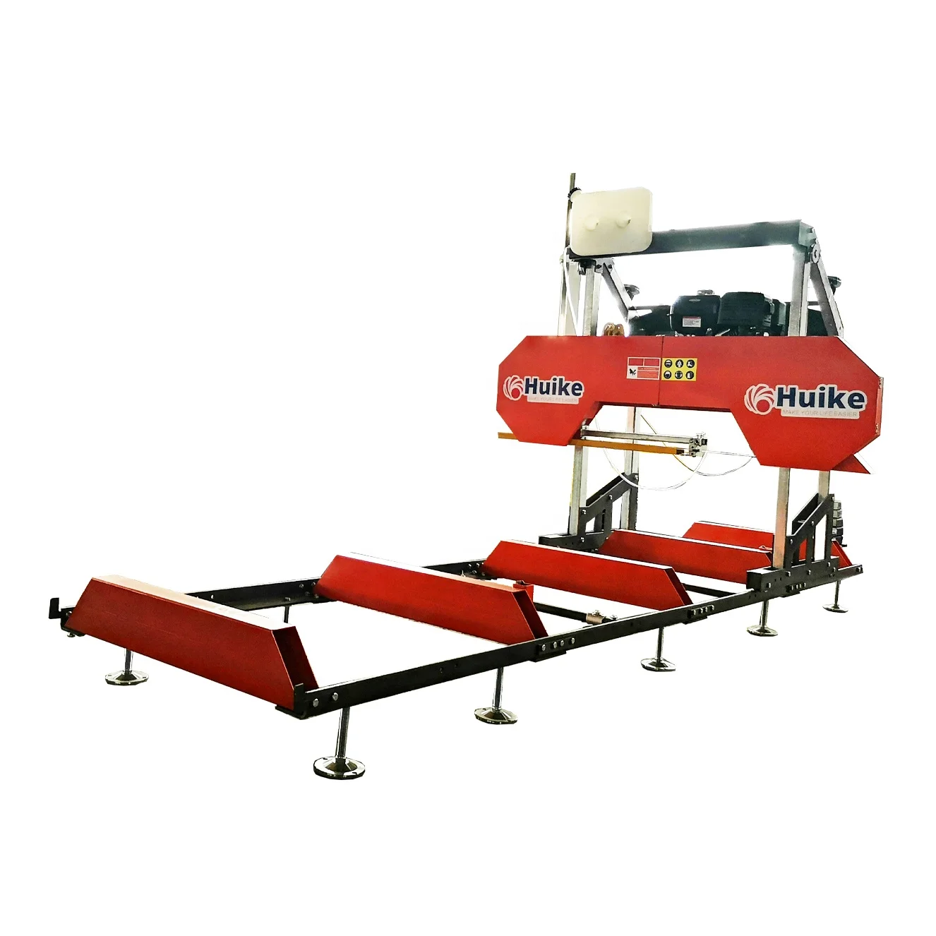 Petrol or Electric Portable Sawmill Horizontal Bandsaw Mill with Trailer