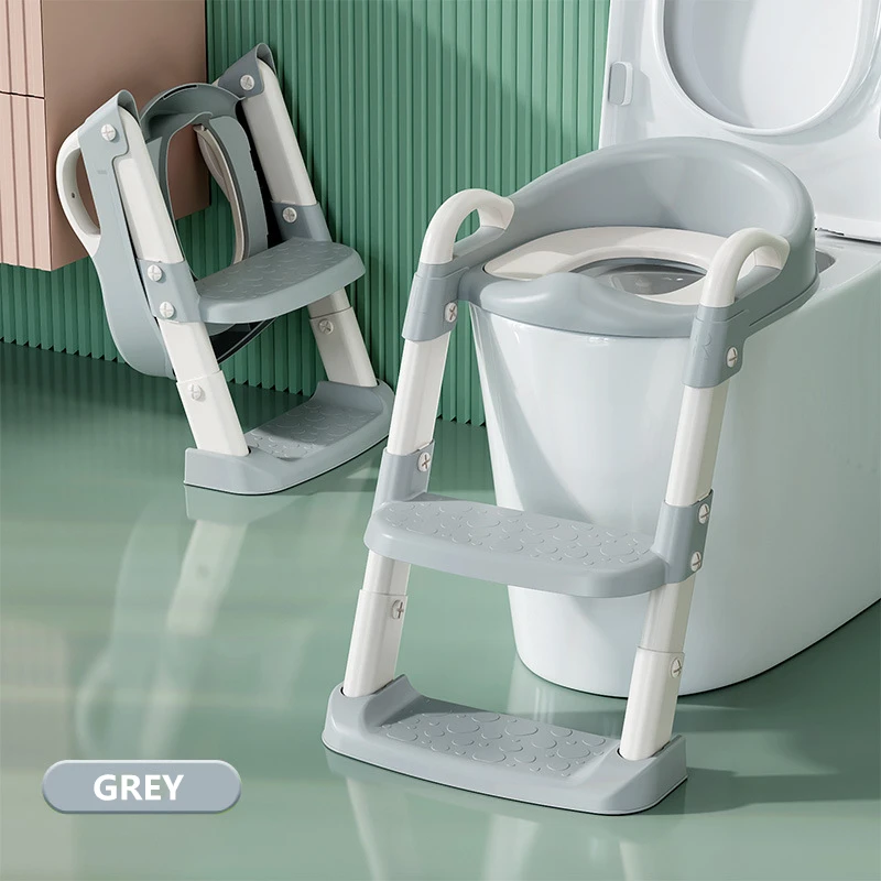 3 in 1 Potty Training Seat Toddler Toilet Seat With Step Stool Ladder To Baby Kids