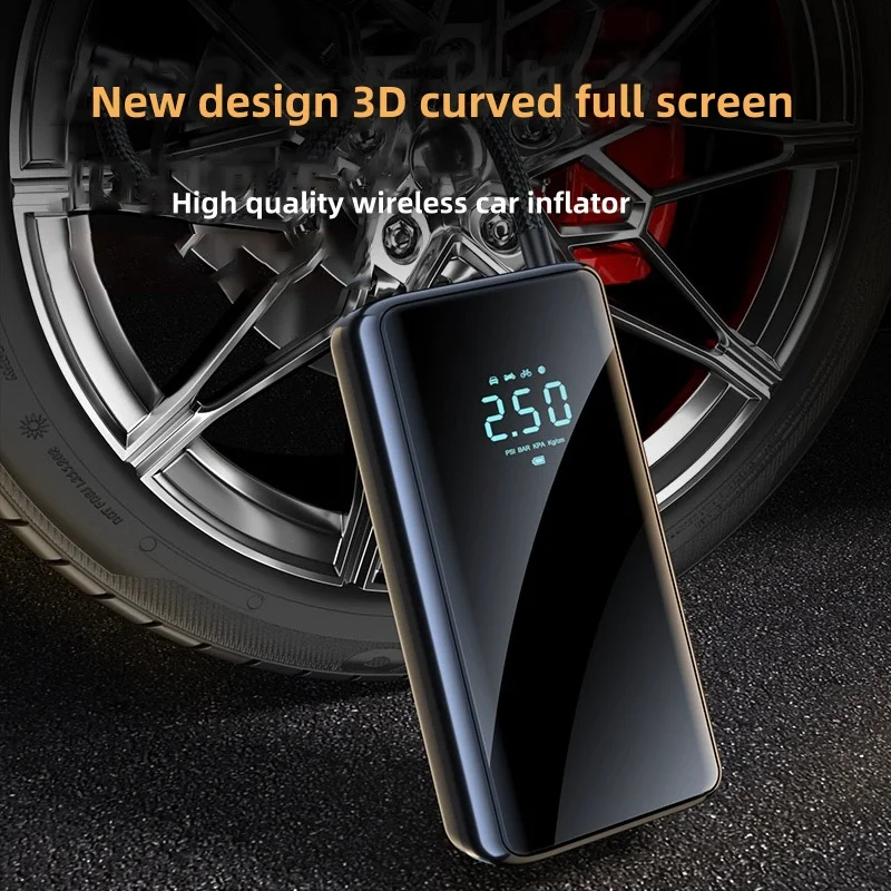 Corded and Cordless duel use digital auto stop DC 12V  portable car air pump compressor inflators car tire inflator