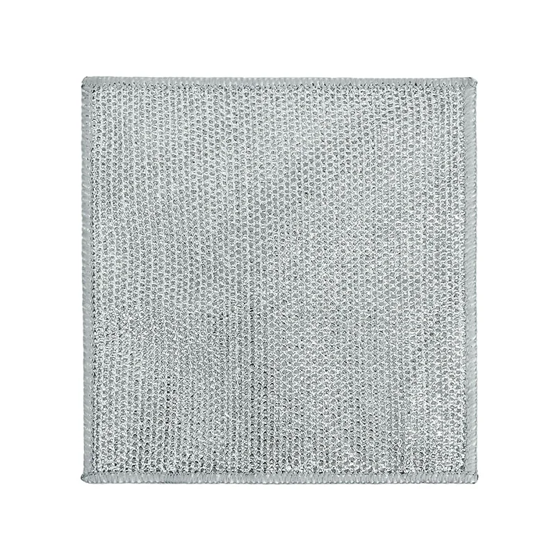 Esun Multifunctional Dish Towel Kitchen Stove Wash Double-sided Silver Wire Dish Cloth Rags for Cleaning Dishes