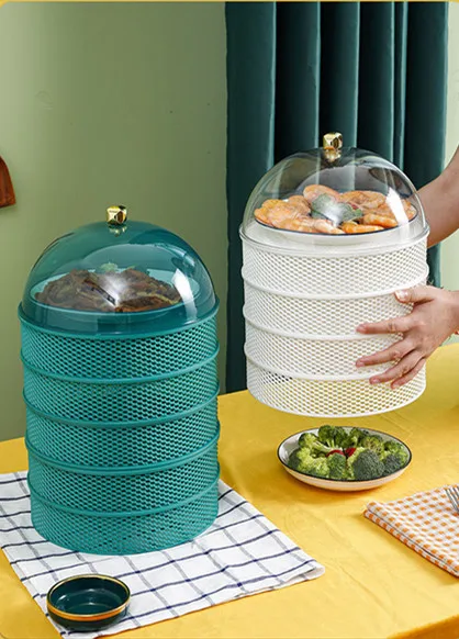 Hollow Vegetable Cover Summer Kitchen Dust-proof and Fly-proof Multi-layer Breathable Drainable Meal Cover