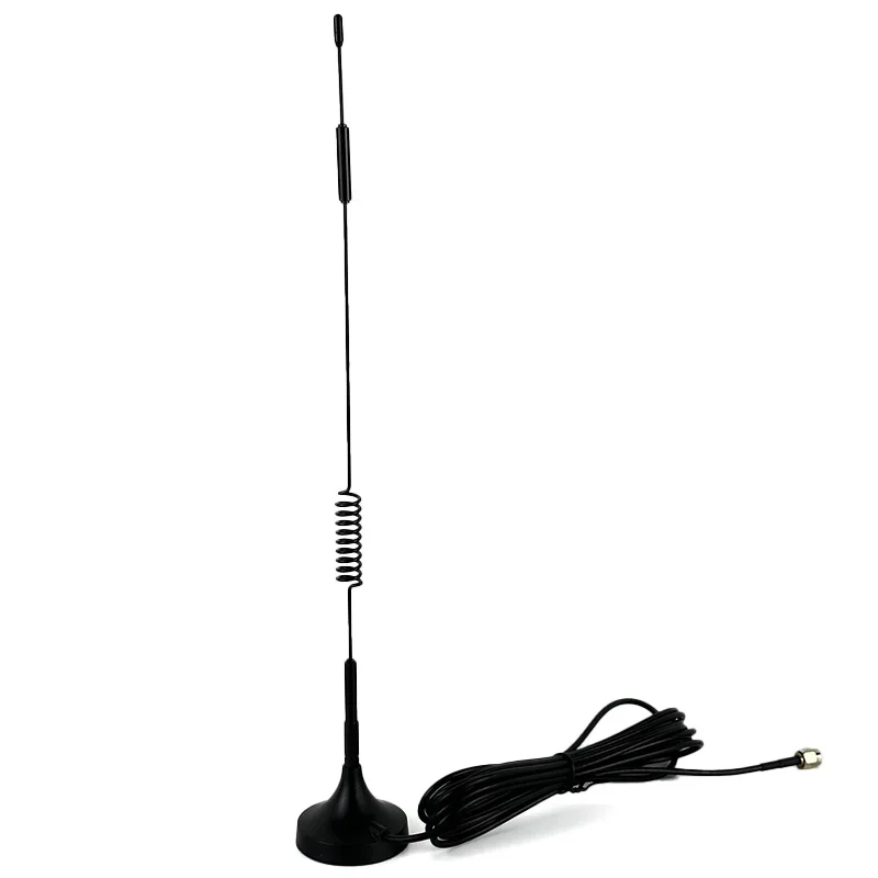 GSM 900/1800 МГц Вертикальная поляризованная настраиваемая магнитная антенна всенаправленная пружинная антенна с магнитным креплением для автомобиля