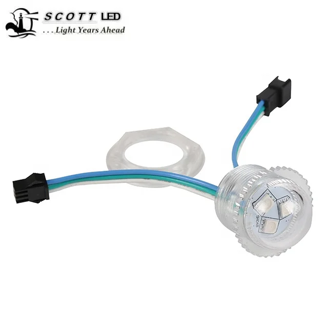 DC12V WS2811 Pixels Led bulb 26mm digital RGB smd5050 Amusement ride light outdoor decoration