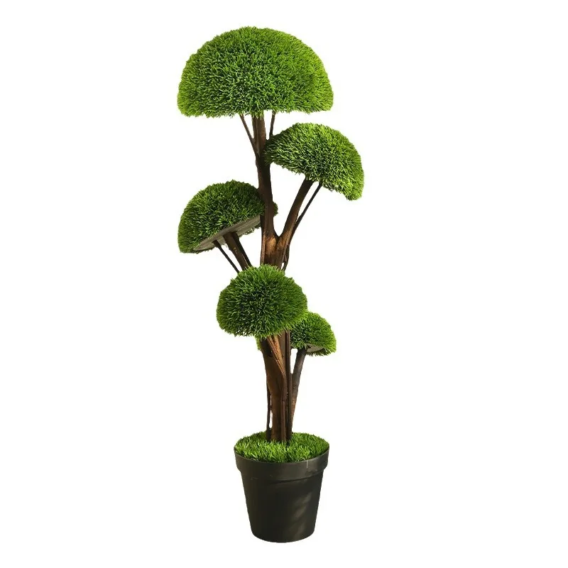 Hot Sale 88CM-120CM Artificial Green Cypress Leaves Topiary Ball Tree for Indoor Outdoor Decoration