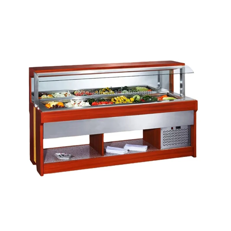 Горячая Еда витрина буфет теплее для продажи Салат Бар Прилавок