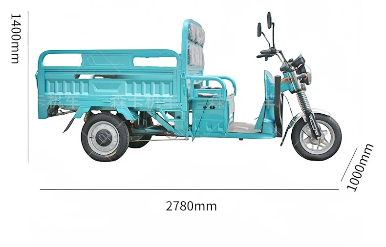 Electric tricycle Cargo tricycle Agricultural tricycle