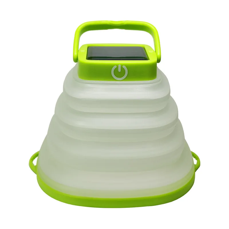 New usb rechargeable waterproof folding led camping tent light solar power collapsible lantern