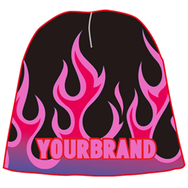 Wholesale Unisex cap with custom logo Winter Digital Print Jacquard Knit Custom Patch Beanies Hats distress rhinestone beanies