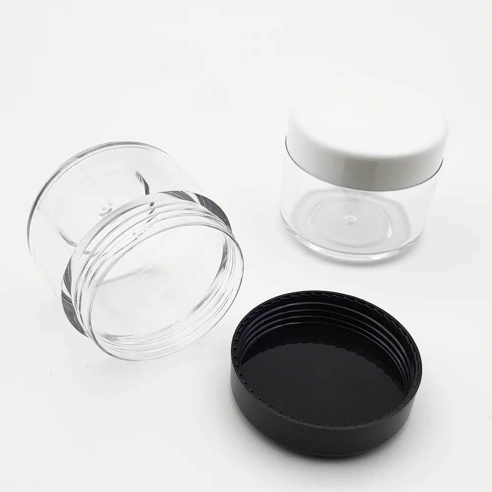 travel size lotion container plastic cream jar mini clear cosmetic jars for eye shadow brow powder lip stick