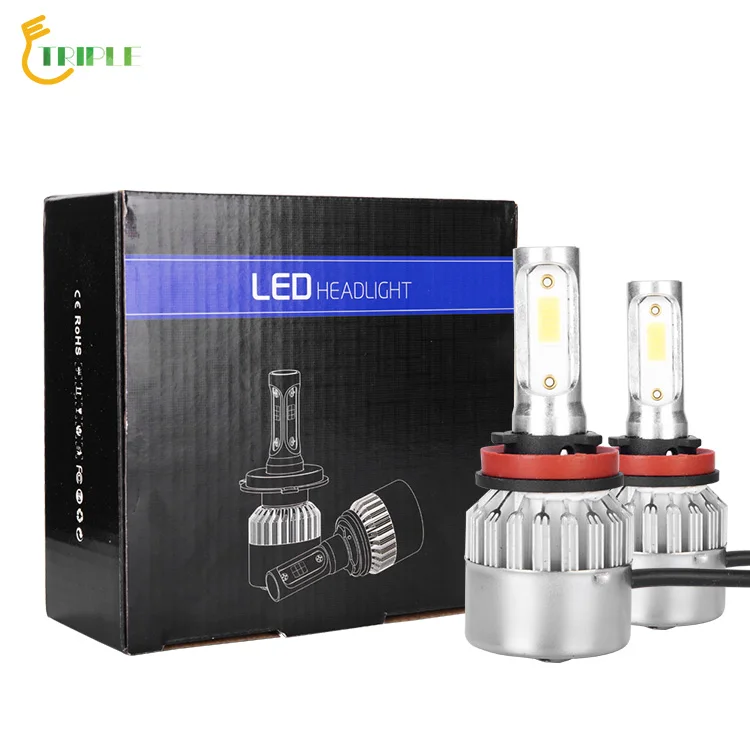 new updated version auto led H4 H7 H11 led headlight bulb 1500lm fog light all in one CSP chips
