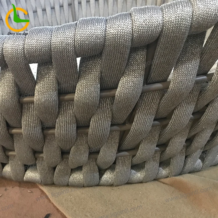 Popular Patio Waterproof outdoor round sofa bed rattan day bed big size sofa bed