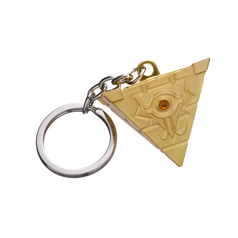 Hot Zexal Anime Jewelry Metal Yugioh Cosplay Pyramid Of Horus Yu Gi Key Ring Holder Keychain