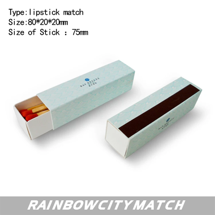hot sale lighter match boxes in bulk long matches matchbox black lipstick matches