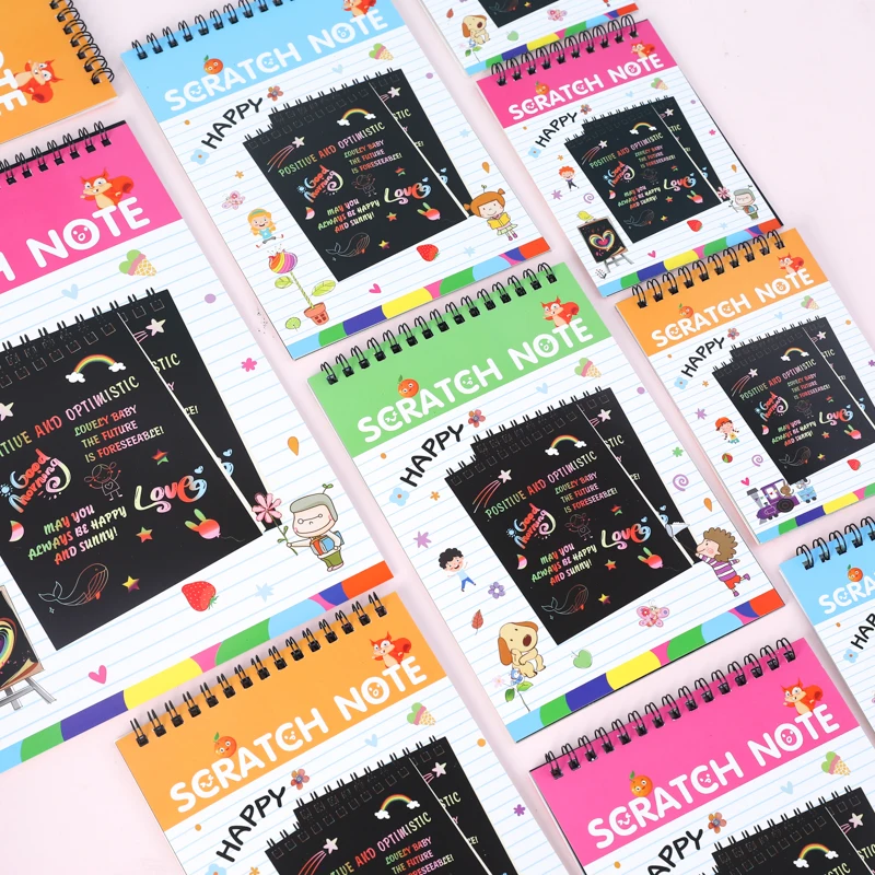 Colorful Scratch Note for Kids Rainbow Magic Scratch Drawing Books