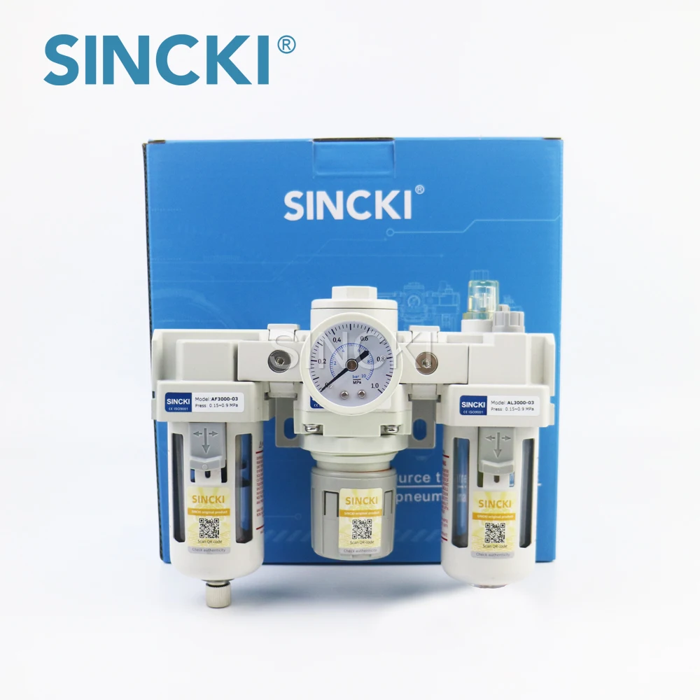 High Quality Air Source Treatment Unit FRL Unit Pneumatic Filter Regulator Lubricator