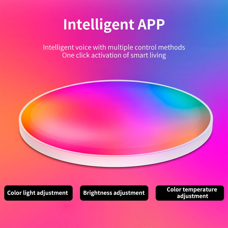 ERP Wireless WIFI Bluetooth 2.4G Remote Control APP Smart Illumination modern ceilings design 48W LED Ceiling Light