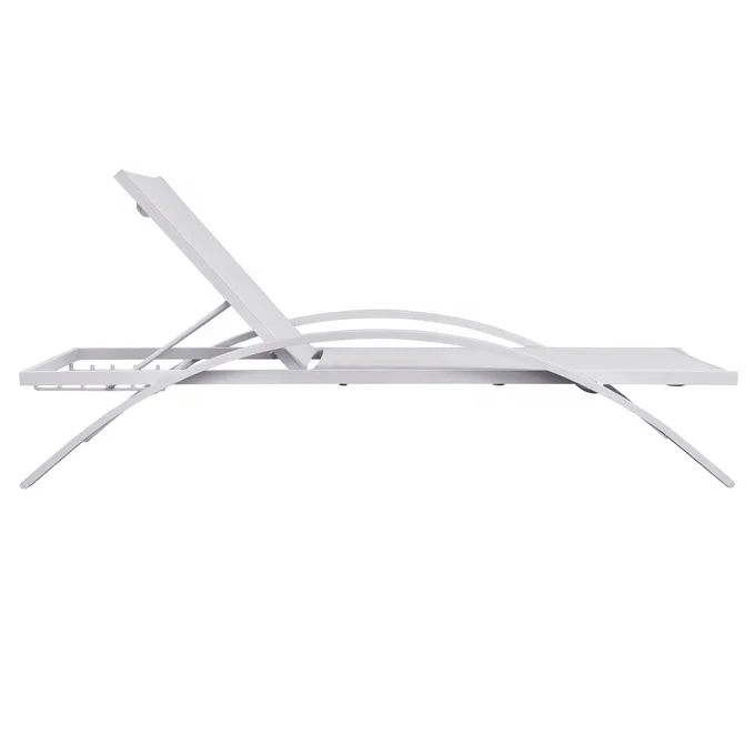 Waterproof Outdoor Swimming Pool Chair Garden Beach Aluminum Sunbed Lounger