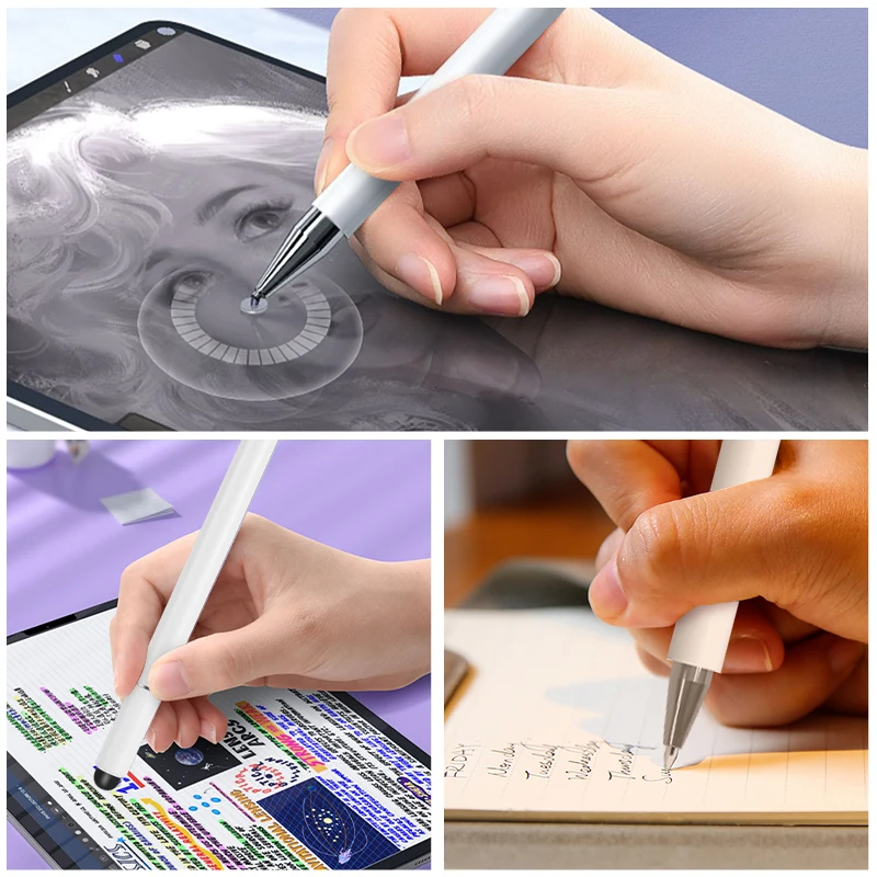 3 In 1 Passive Ballpoint Pen Abs Aluminum Alloy Portable Tablet Wholesale Stylus Pen