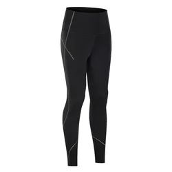 J.R.T High Quality Solid Fitness Full Length Quick Dry Sweat-wicking Womens Gym Apparel Compression Leggings With Pocket