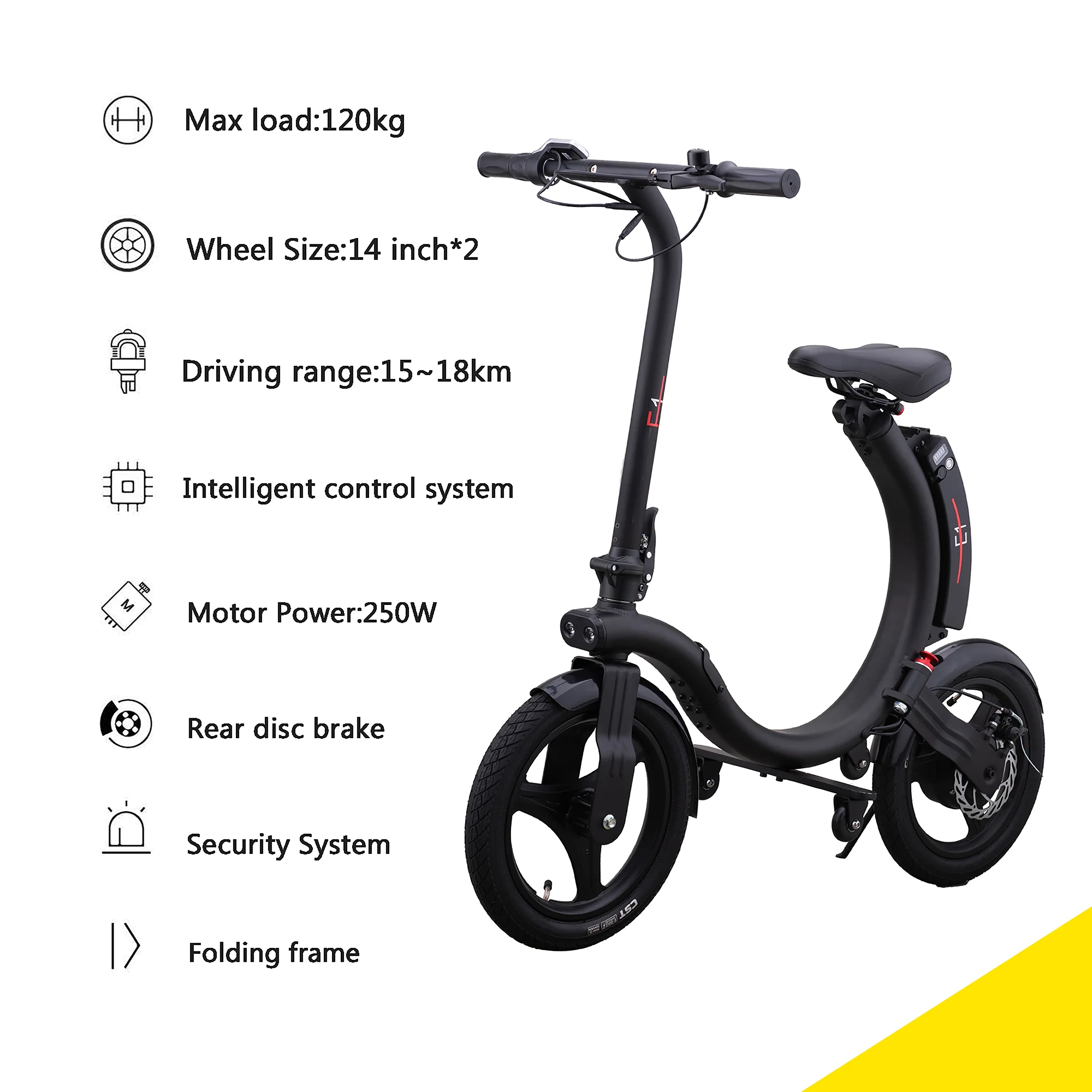  hot sale 14inch cheap adult Foldable electric bicycle e bike 350w cycle