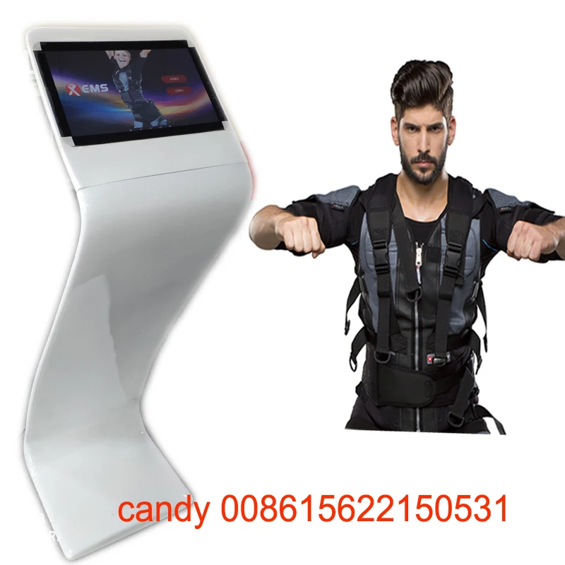 Silicone Wireless Electric Muscle Electrostimulation Stimulator Suit