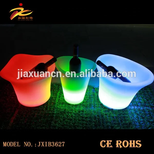 
color changing led ice bucket/ nightclub rechargeable led ice bucket/led lighting bottle ice bucket 