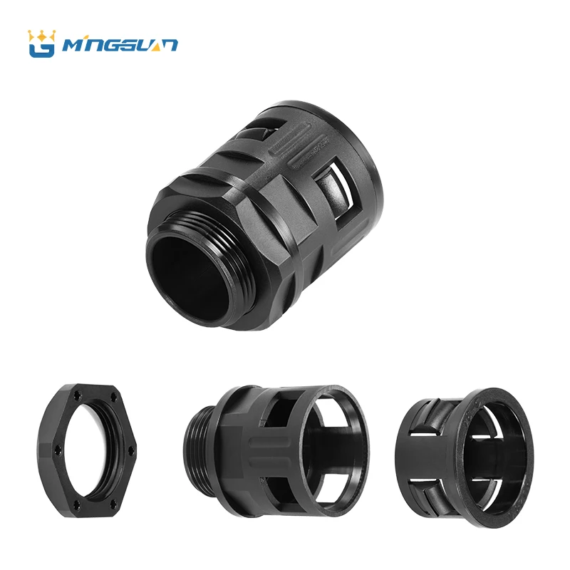 Factory Price, Wholesale, Quick Flexible Corrugated Conduit, Straight Type,Straight Connector, Pipe Fittings, AD15.8