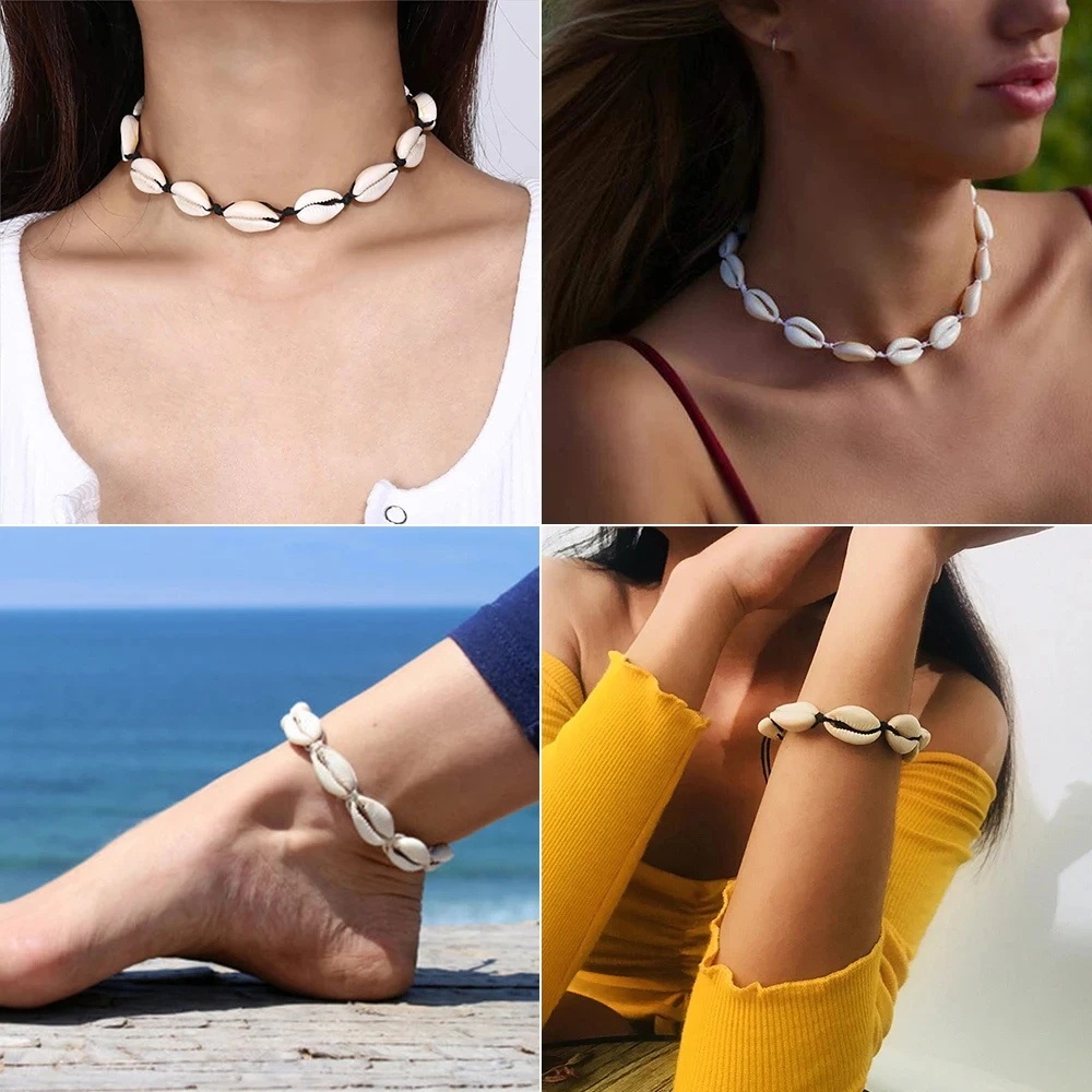 10-20mm Natural Colourful Seashell Cowrie Conch Loose Spacer Beads Beach Sea Shells DIY for Jewelry Making Bracelet