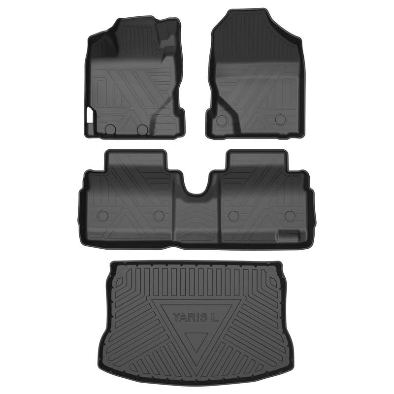 Auto accessories all weather 3D TPV car floor mats carpets liners