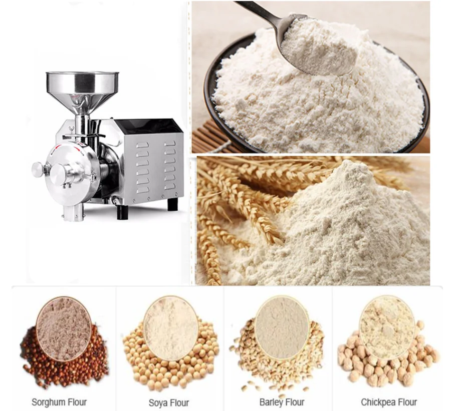 Hot Selling 2019 Commercial Electric mini wheat flour mill