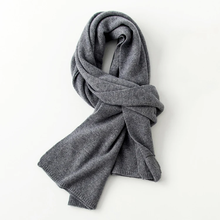 Good Price Big 100% Cashmere Scarf Autumn Winter Knitted Scarves