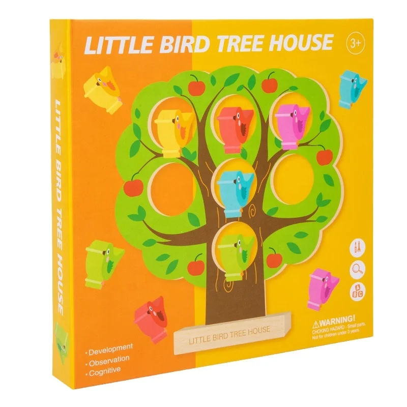 Baby Education Learning Game Little Bird Tree House Toys Exercise Baby Hands On Ability And Cognition Toys