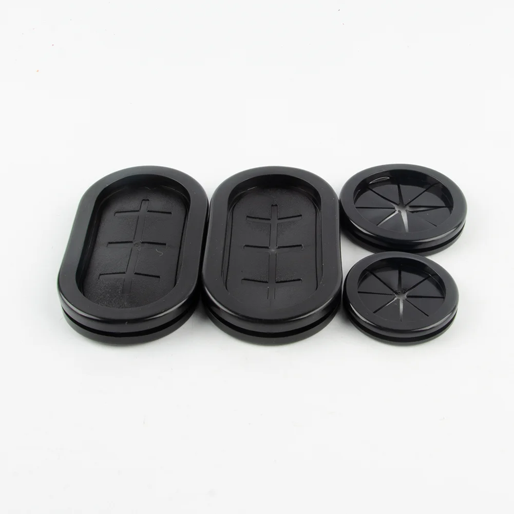 Oval Blanking Grommets Rubber Closed Blind Plug Bung Cable Wiring Protect Bushes