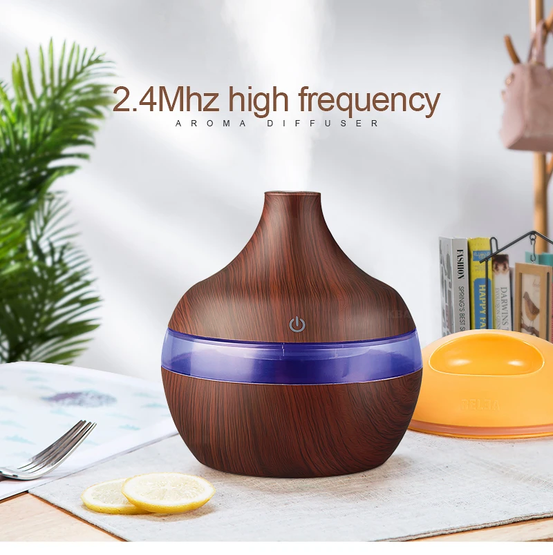 Free Shipping USB 7 Colors Led Light Atomization Ultrasonic 300ml Mini Aroma Essential Oil Diffuser