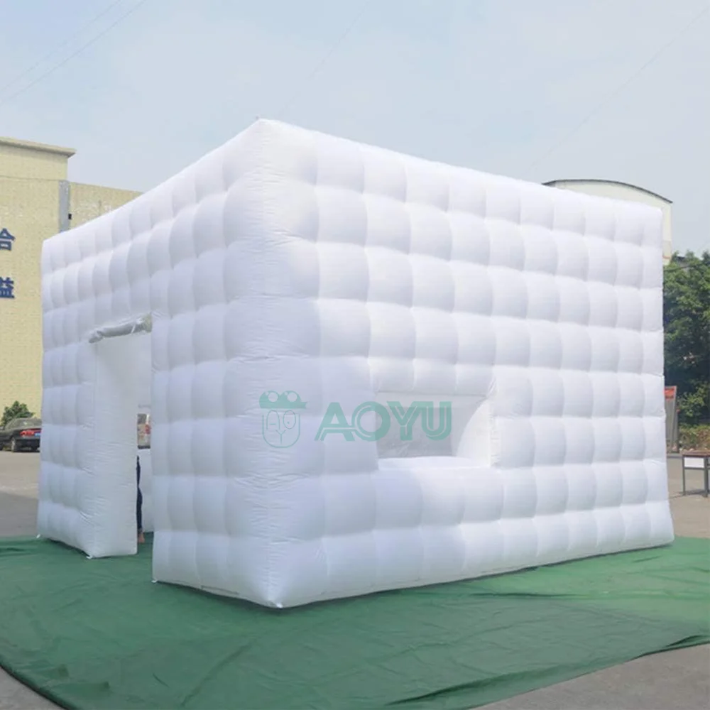 Black Portable Blow Up Night Party Lights For Inflatable White Led Disco Lighting Mobile Cube Nightclub Club Tent