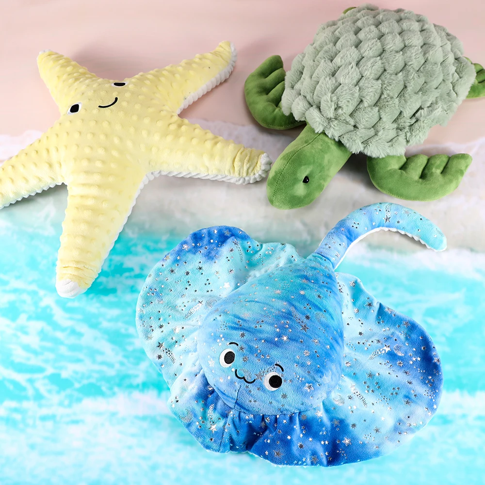 Juguetes Montessori Weighted Plush Cute Turtle Stuffed Animals Soft Turtle Plush Sea Gravity Doll Toy Plushies Pillow Gifts for