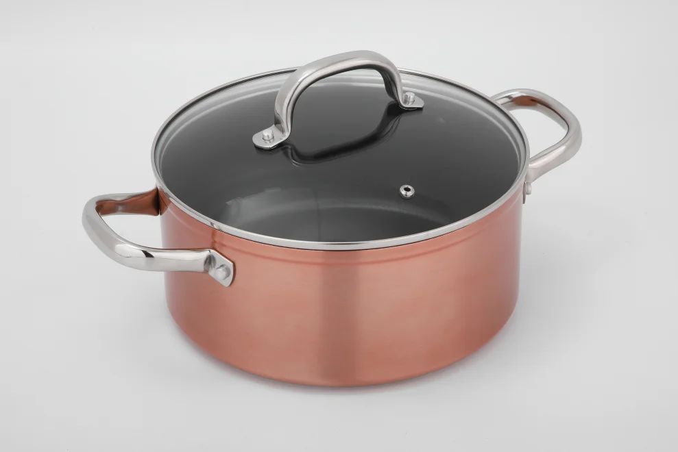 Linkfair Professional Food Grade kitchenware 8 PCS Cookware Set Aluminum Cooking Pots and Pans with non-stick coating