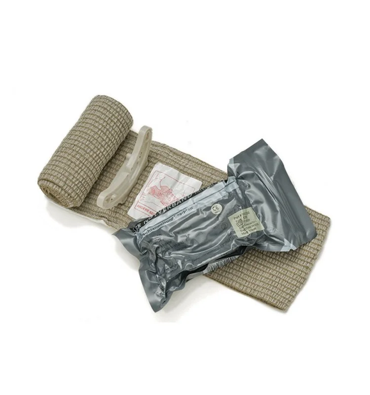 
4 inch first aid device medical equipment dressing military compression elastic tubular bandage quick clot israeli gauze bandage 