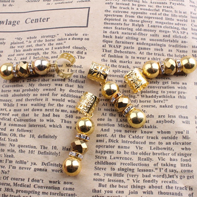 Africa Dreadlock Hair  Beads Braiding Hair Accessories Decoration Dread Lock Beads Hair Cuffs Dreadlocks Beads Cuffs