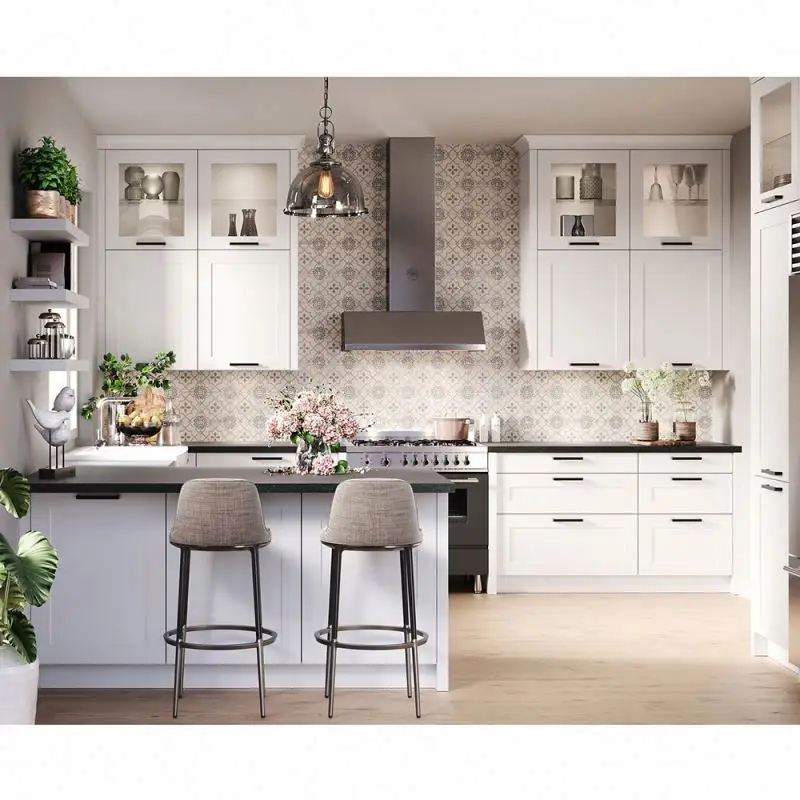 Kitchen Sets Furniture Solid Wood Cabinets Kitchen Wooden Kitchen Cabinets Furniture Cuisine Sideboard