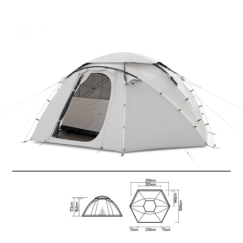 5+ Person Half ball Tent with stove jack hole  Suppliers Outdoor  Camping  Hemisphere Dome Tent Geodesic structure