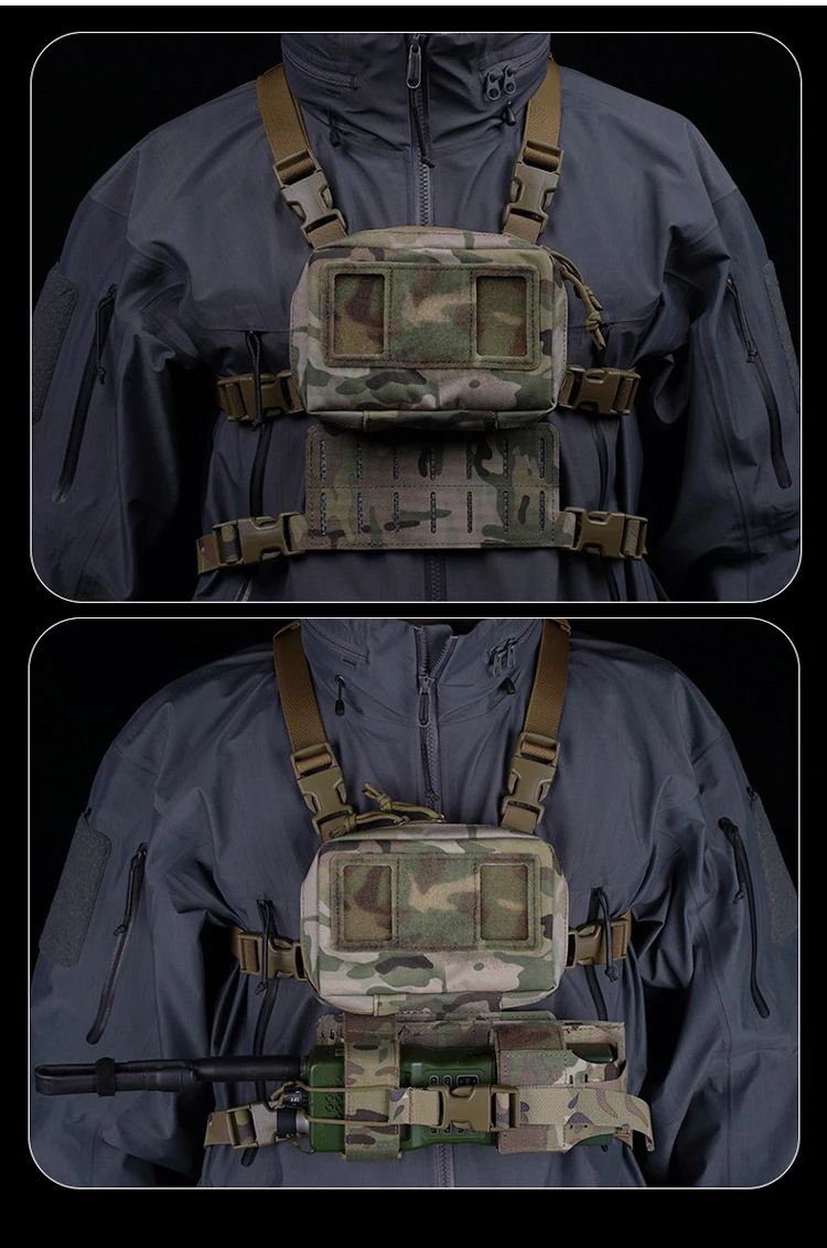 SABADO Navigation Board FoldPanel MOLLE Hanging Holder for PRC 152/148 Radio Case Expanded Chest Rig