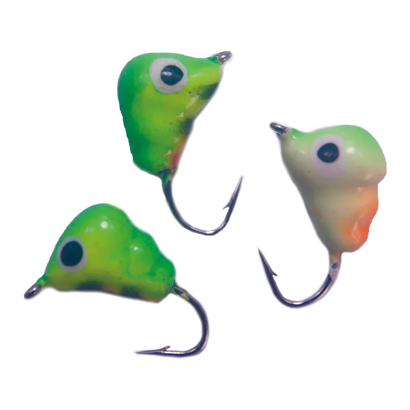 High Quality Multi-Model Special Shape Tungsten Ice Fishing Jig Head Set Winter Glow Jig Head Ice Jigs Premium Fishing Sinkers
