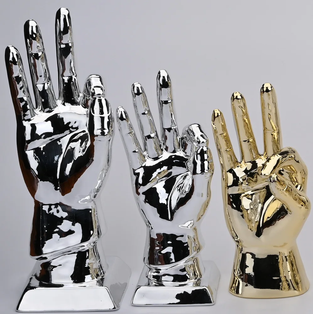 
Good quality two cute white porcelain ceramic bear decoration 