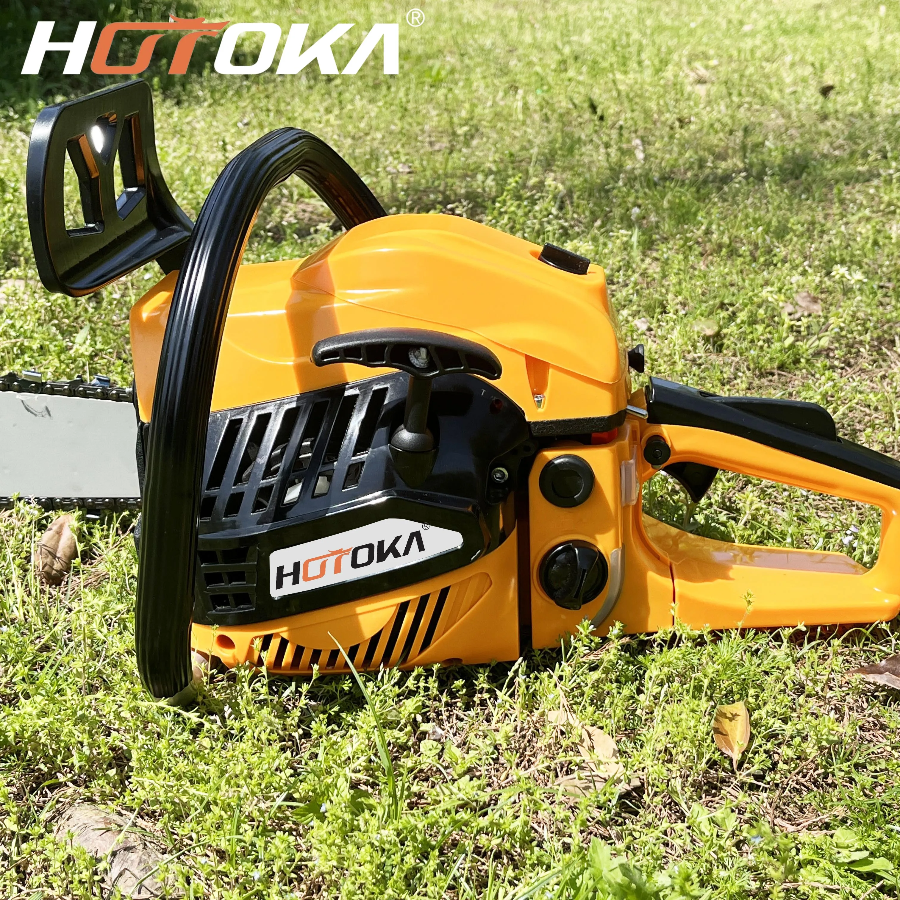 Новый дизайн бензопилы HOTOKA бензопила 4500 5200 5800 садовые инструменты 45cc профессиональные поставщики бензиновая цепная пила для продажи cs