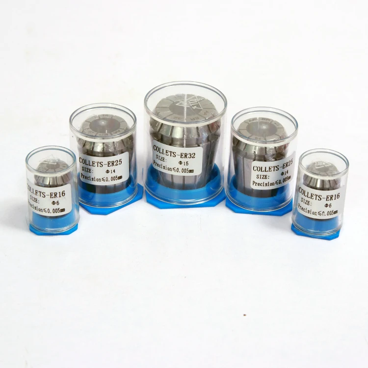 DIN6499B ER Collet with 0.013mm Accuracy Plastic box Customized ER11 ER16 ER20