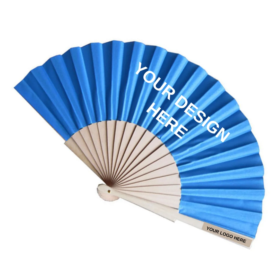Personalized Custom Chinese Folding Maple Wood Printed Wooden Folding Hand Fan Handheld Fan