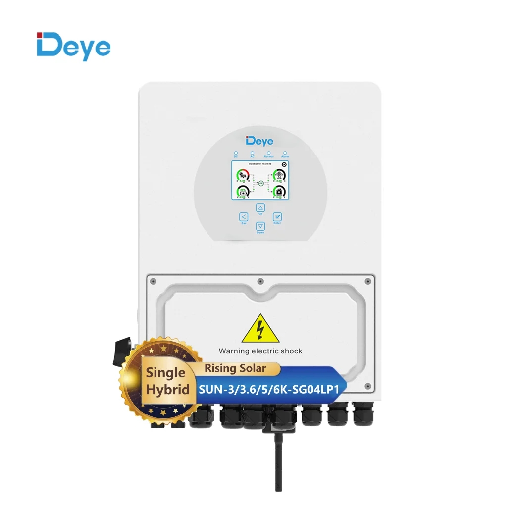 Deye 3 кВт 6 5 Гибридный однофазный солнечный 3/3 6/5/6 k-sg04lp1 принимает 24 В 48 аккумулятор кВА 3000 Вт 5000 Солнечный инвертор